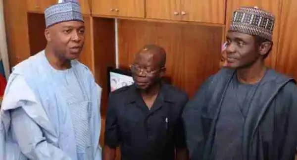 Defection: Adams Oshiomhole Asks Senate President, Saraki, To Step Down